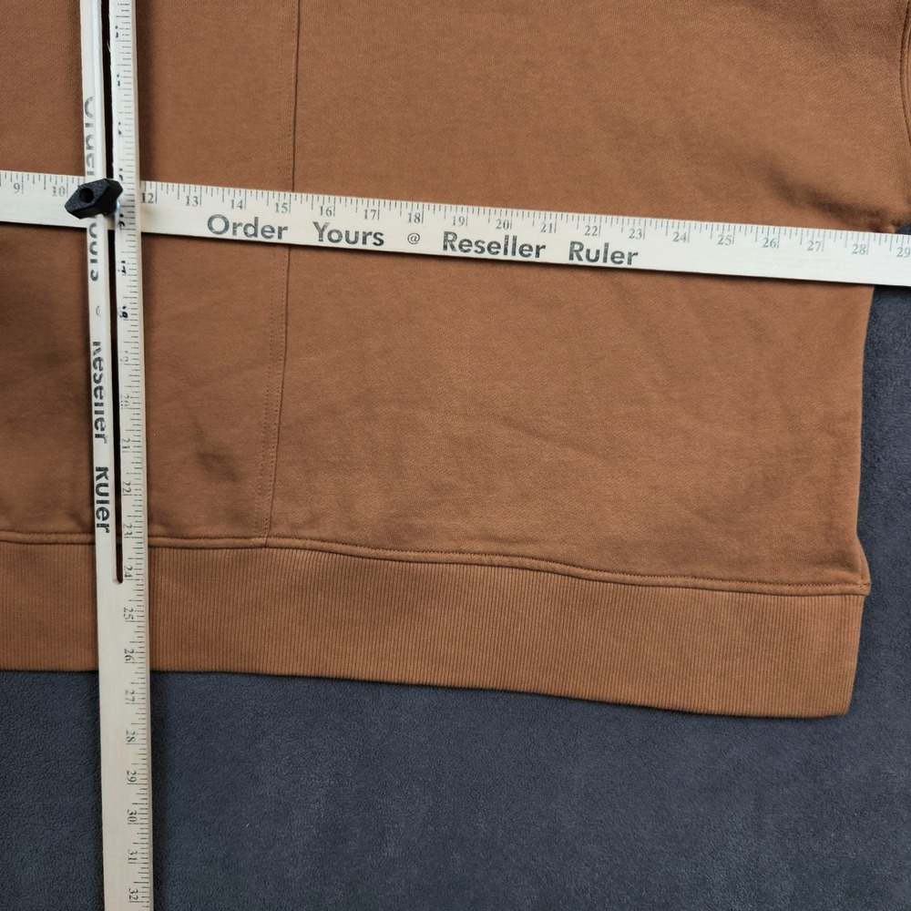 Carhartt Hoodie Womens 2X Brown Loose‎ Fit Graphic Logo Tencel Blend Sweatshirt - Picture 8 of 10